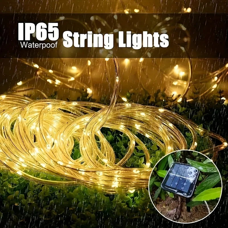 Solar LED String Lights Outdoor Waterproof – 50/100 LED Fairy Lights for Garden, Patio & Christmas Decoration
