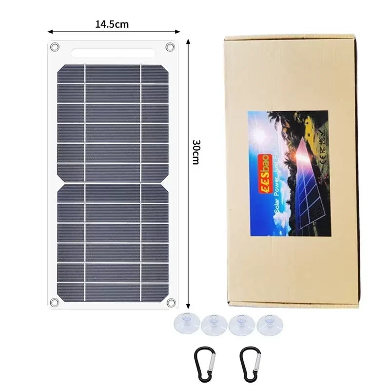 EESBAO 35W Portable Solar Charger | QC3.0 USB Fast Charging Panel for iPhone & Android | Emergency Power for Camping & Outdoor Use