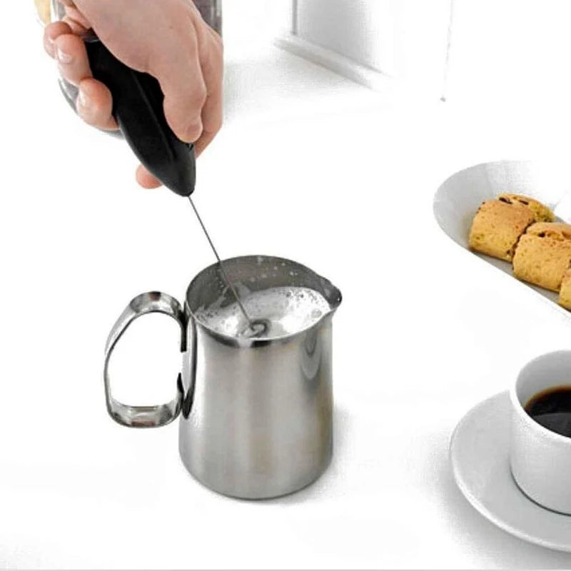 Wireless Electric Milk Frother Handheld Coffee Whisk – Mini Foam Maker & Egg Beater Mixer