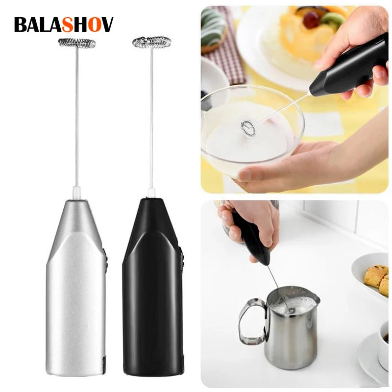 Wireless Electric Milk Frother Handheld Coffee Whisk – Mini Foam Maker & Egg Beater Mixer