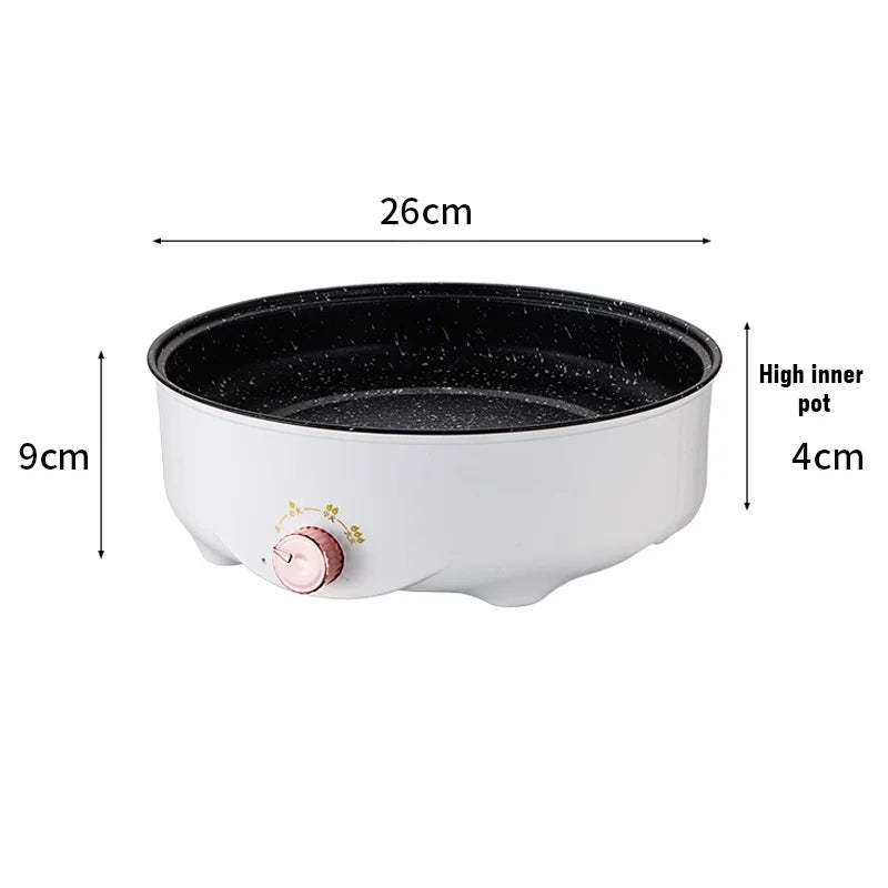 Electric Multi-Cooker Frying Pan 220V – Non-Stick Electric Skillet for Steak, Fish, BBQ & Omelette Cooking