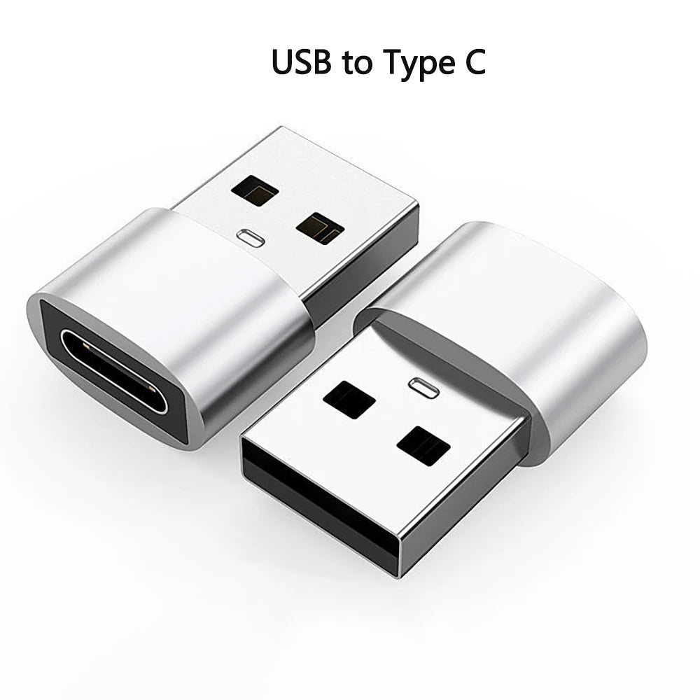 Type-C to USB Adapter - USB-C Female to USB-A Male Converter for Charging & Data Transfer | Compatible with Laptops, Car Chargers & PCs
