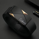 Men’s PU Leather Automatic Buckle Belt – Stylish Fashion Belt for Casual, Business & Formal Wear