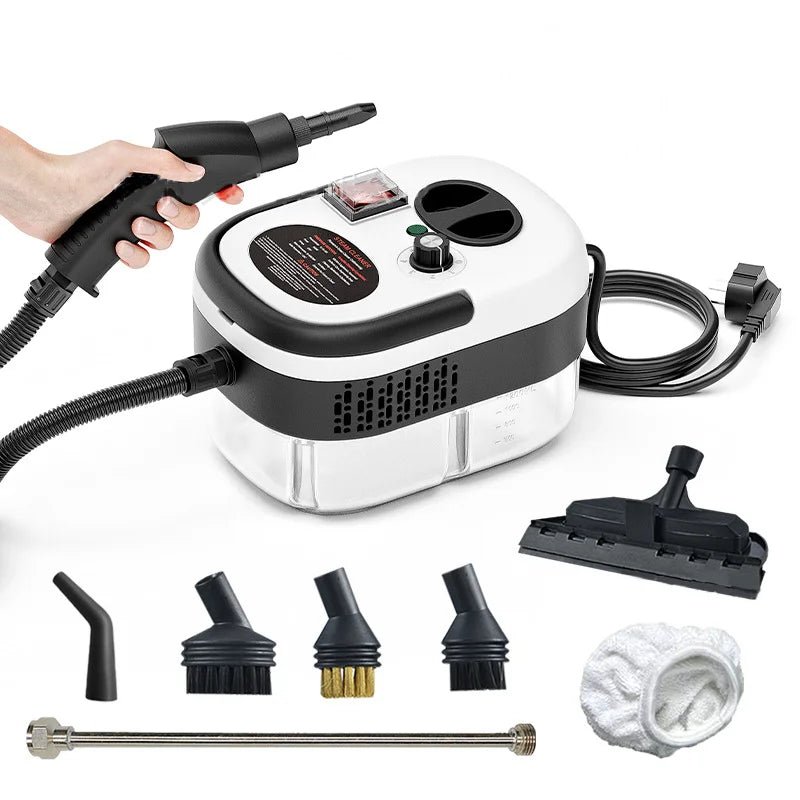 BALASHOV 2500W Steam Cleaner Machine | 105°C High-Temperature Handheld Cleaner for Floors, Cars & Air Conditioners | 2m Hose with 6 Gears