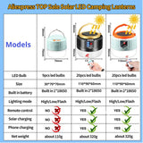 NEWBIRTH Solar LED Camping Lantern – Rechargeable Waterproof Light with Power Bank & Remote Control