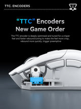 Attack Shark R1 Tri-Mode Wireless Gaming Mouse - 18000 DPI PAW3311 Sensor, 59g Ultra-Light, 1000Hz Polling Rate, Rechargeable RGB Mouse for PC & Laptop