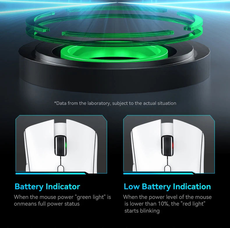 Attack Shark R1 Tri-Mode Wireless Gaming Mouse - 18000 DPI PAW3311 Sensor, 59g Ultra-Light, 1000Hz Polling Rate, Rechargeable RGB Mouse for PC & Laptop