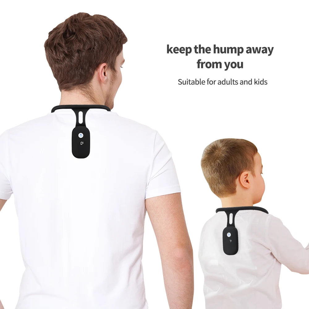 DeMoce Smart Neck Posture Corrector – Rechargeable Vibration Reminder Brace for Back & Spine Alignment
