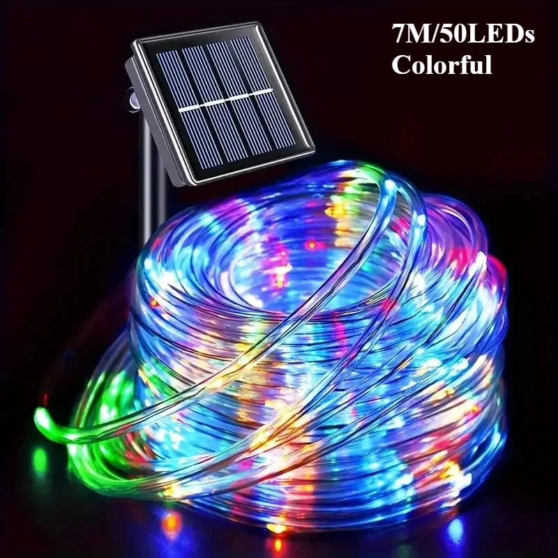 Solar LED String Lights Outdoor Waterproof – 50/100 LED Fairy Lights for Garden, Patio & Christmas Decoration