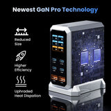 240W GaN Fast Charging Station 6-Port USB-C PD 3.1 Charger for MacBook, iPhone, Samsung & Laptops