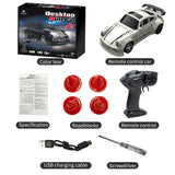 Teranty 1:64 Scale 4CH Remote Control Car | 30m Range 4WD Drift RC Car with 20min Playtime | Ready-to-Go Mini Electric Car for Kids & Adults