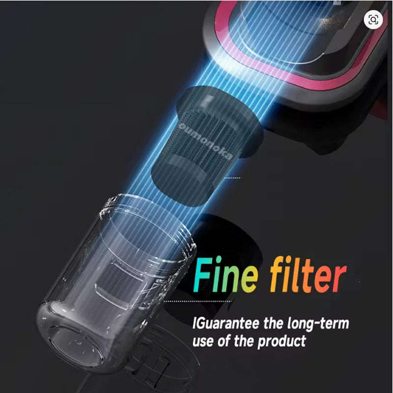 Zqoxinnova Cordless Handheld Vacuum Cleaner | Wireless Mite Remover for Bedding & Upholstery | Deep Cleaning Robot for Mattress, Sofa & Car Interior