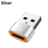 Type-C to USB Adapter - USB-C Female to USB-A Male Converter for Charging & Data Transfer | Compatible with Laptops, Car Chargers & PCs