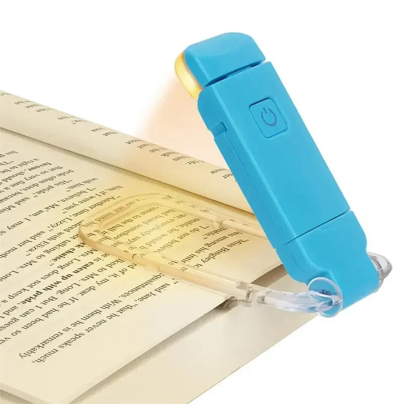 LED Clip-On Book Light – USB Rechargeable Eye-Care Reading Lamp for Kids & Adults | Adjustable Night Light for Bed or Table