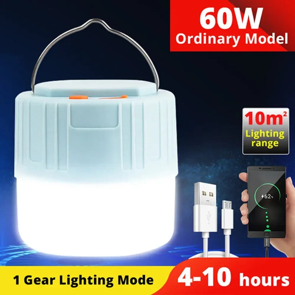 NEWBIRTH Solar LED Camping Lantern – Rechargeable Waterproof Light with Power Bank & Remote Control