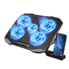 COOLCOLD F2PLUS Laptop Cooling Pad 5-Fan Adjustable Laptop Cooler Stand for 12–17 Inch Laptops