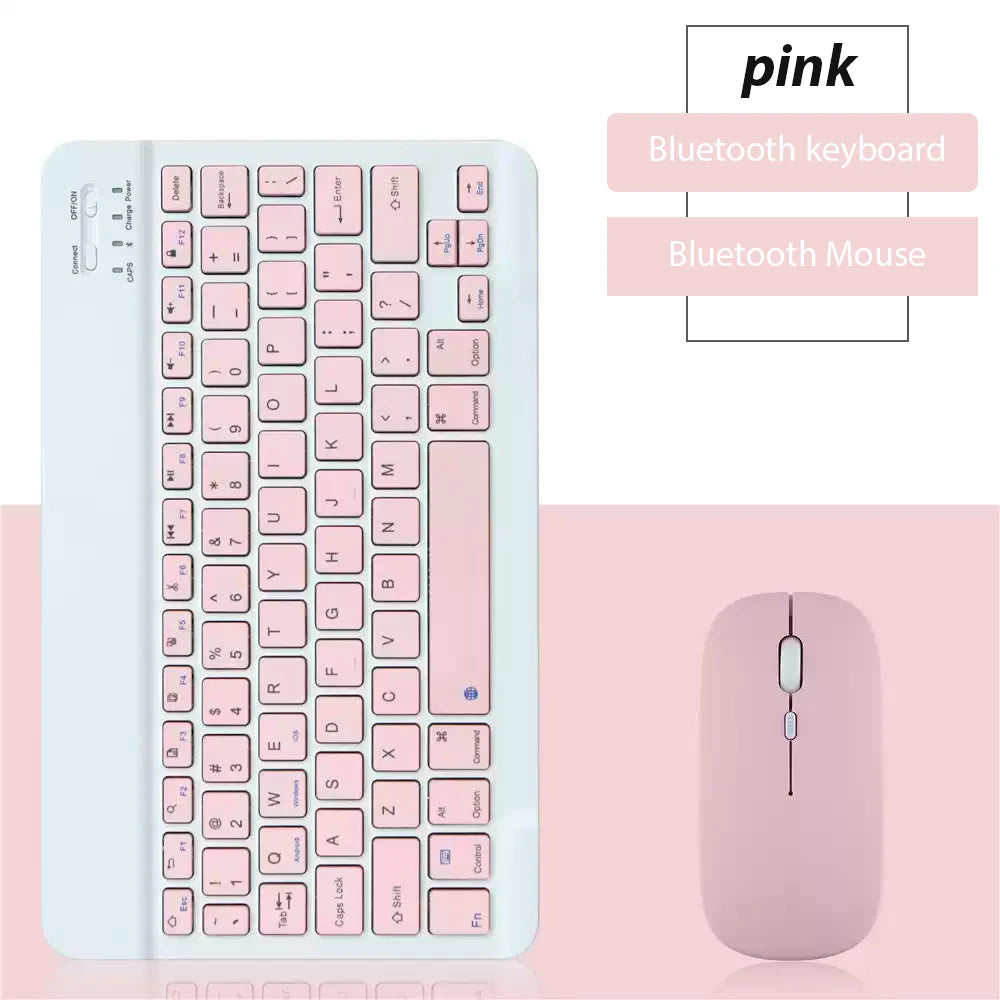 EMTRA Bluetooth Wireless Keyboard & Mouse Combo – Ultra-Slim Rechargeable Keyboard for iPad, Tablet & Laptop