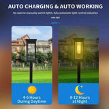 Solar LED Garden Pathway Lights – IP65 Waterproof Outdoor Landscape Lamp with Warm & White Light