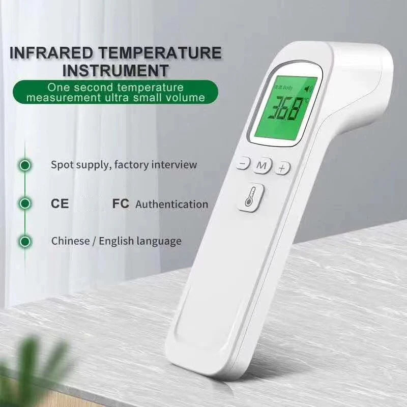 IDEABEL Digital Infrared Thermometer – Non-Contact Forehead Temperature Gun for Adults & Children