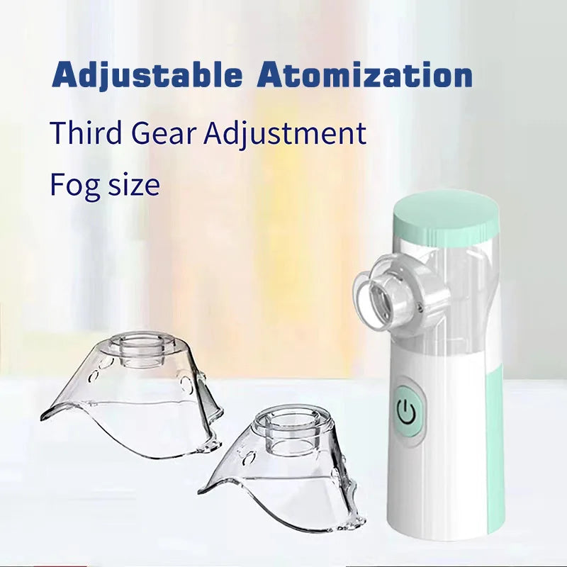 LINGKUN Portable Mesh Nebulizer – Silent Handheld Asthma Inhaler for Adults & Children
