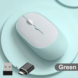 Congdi Dual Mode Wireless Mouse - Bluetooth & 2.4GHz Rechargeable Silent Mouse with 1600 DPI | 4-Button Opto-Electronic Mouse for Laptop, PC, iPad & MacBook