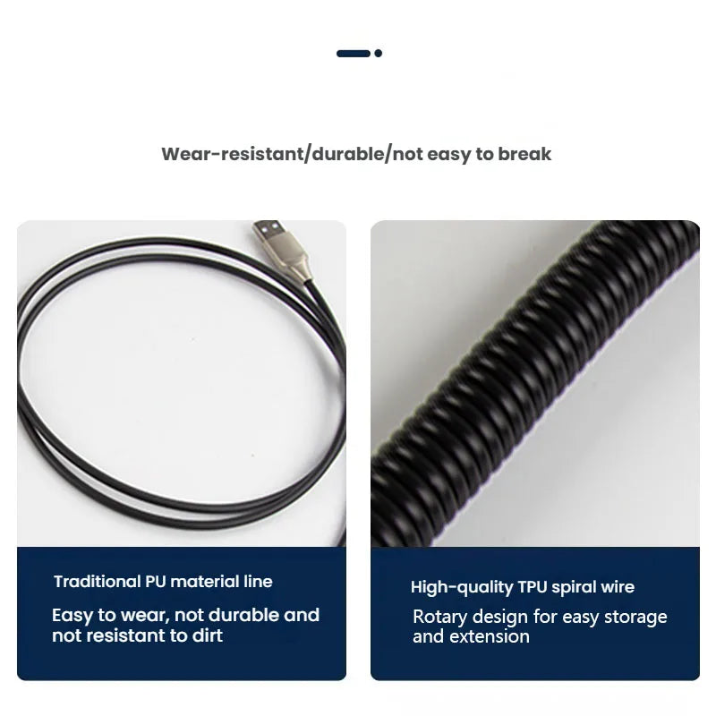 Mechanical Keyboard Coiled Cable USB Type-C – Aviator Connector Custom Keyboard Cable (Max 3A)