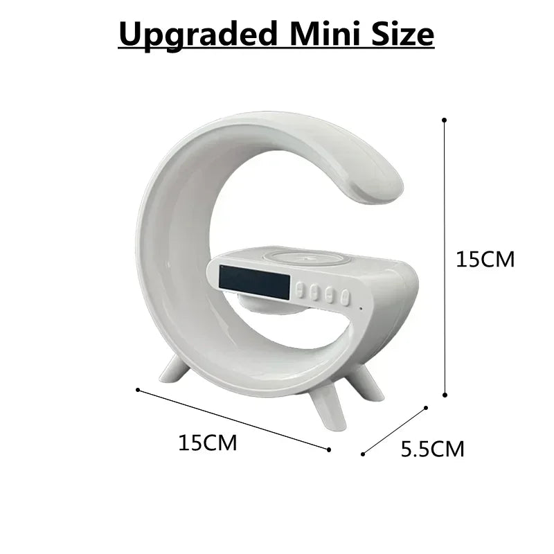 VIKEFON 15W Magnetic Wireless Charger Stand for iPhone – LED Light Fast Charging Dock with Holder