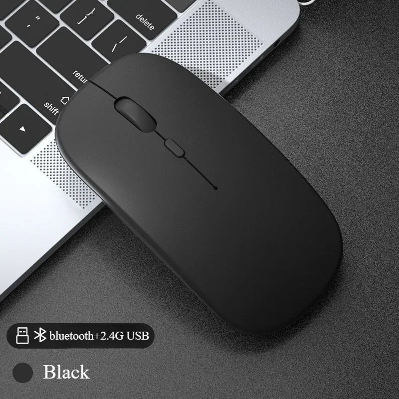 Rechargeable Bluetooth Wireless Mouse – Silent Ergonomic USB Mouse for Laptop, PC & Tablet
