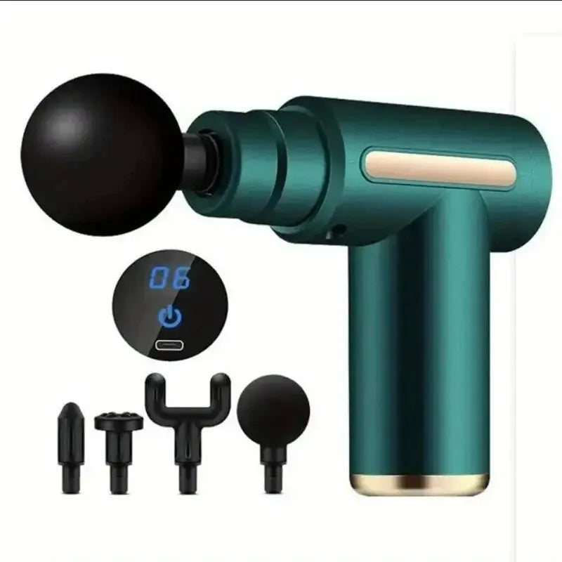 Mini Portable Muscle Massage Gun – Deep Tissue Percussion Massager for Body, Neck & Back