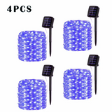 LED Solar Garden Fairy String Lights | Waterproof Outdoor Twinkle Lights for Christmas, Patio & Parties