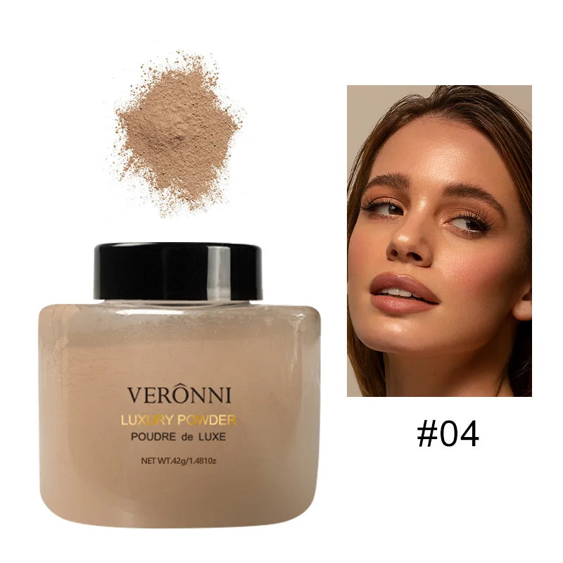 Loose Setting Powder – Long-Lasting Matte, Oil-Control & Waterproof Finish
