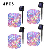 LED Solar Garden Fairy String Lights | Waterproof Outdoor Twinkle Lights for Christmas, Patio & Parties