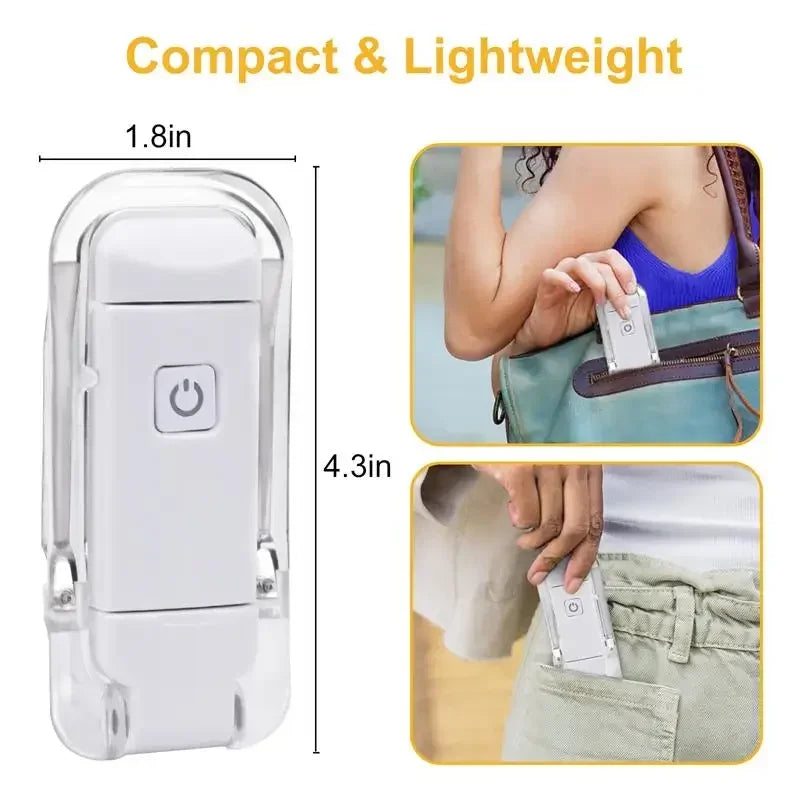 LED Clip-On Book Light – USB Rechargeable Eye-Care Reading Lamp for Kids & Adults | Adjustable Night Light for Bed or Table