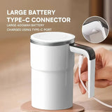 Self-Stirring Coffee Mug 380ml – Automatic Electric Mixing Cup with Temperature Display (USB Charging)