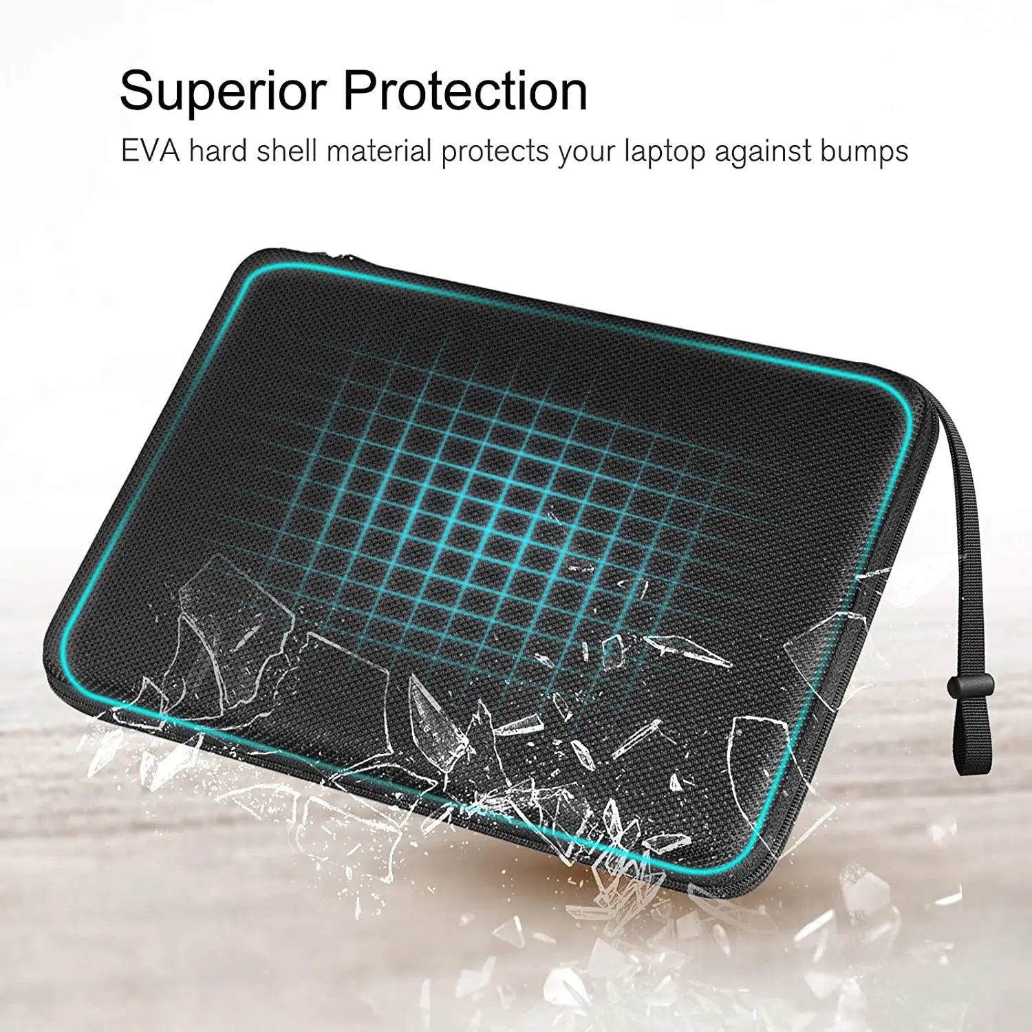 Shockproof Waterproof Laptop Sleeve Bag – EVA Protective Carrying Case for 13” / 14” / 15.6” Laptops