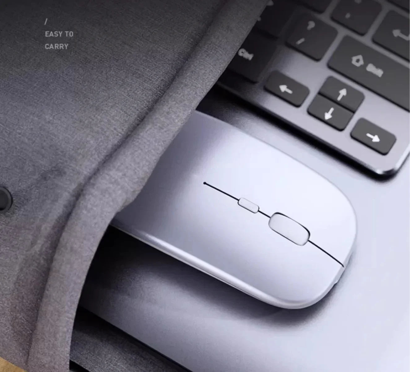 Rechargeable Bluetooth Wireless Mouse – Silent Ergonomic USB Mouse for Laptop, PC & Tablet