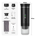 DENOKIN Portable Espresso Machine 3-in-1 | 20 Bar Pressure with Heating Function, Compatible with Ground Coffee & Capsules | USB-C Rechargeable for Travel, Camping & Home