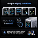 240W GaN Fast Charging Station 6-Port USB-C PD 3.1 Charger for MacBook, iPhone, Samsung & Laptops