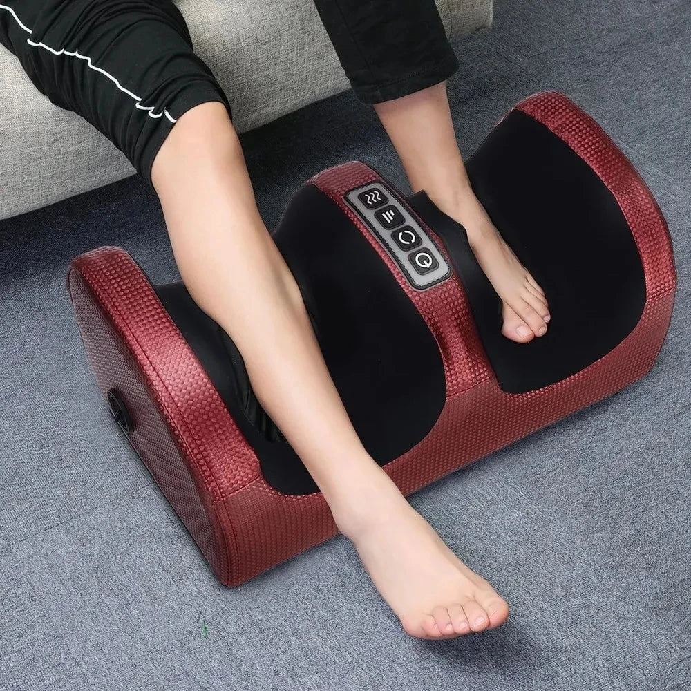 Electric Shiatsu Foot Massager with Heat – Deep Tissue Kneading Roller for Foot & Calf Pain Relief