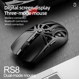 SMAILWOLF Wireless Gaming Mouse - 12000 DPI Bluetooth Rechargeable with 6 Buttons & RGB Backlight | Ergonomic Right-Handed Design for PC & Laptop