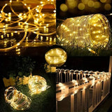 Solar LED String Lights Outdoor Waterproof – 50/100 LED Fairy Lights for Garden, Patio & Christmas Decoration