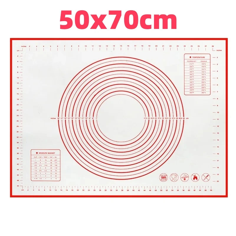 Non-Stick Silicone Baking Mat – Reusable Dough Kneading Pad
