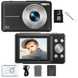 STUOGYUM DC403 4K Digital Camera for Photography - 50MP CMOS Sensor with 16X Digital Zoom, 2.4" LCD Screen, 1080P Video Recording | Compact Camera for Beginners & Kids