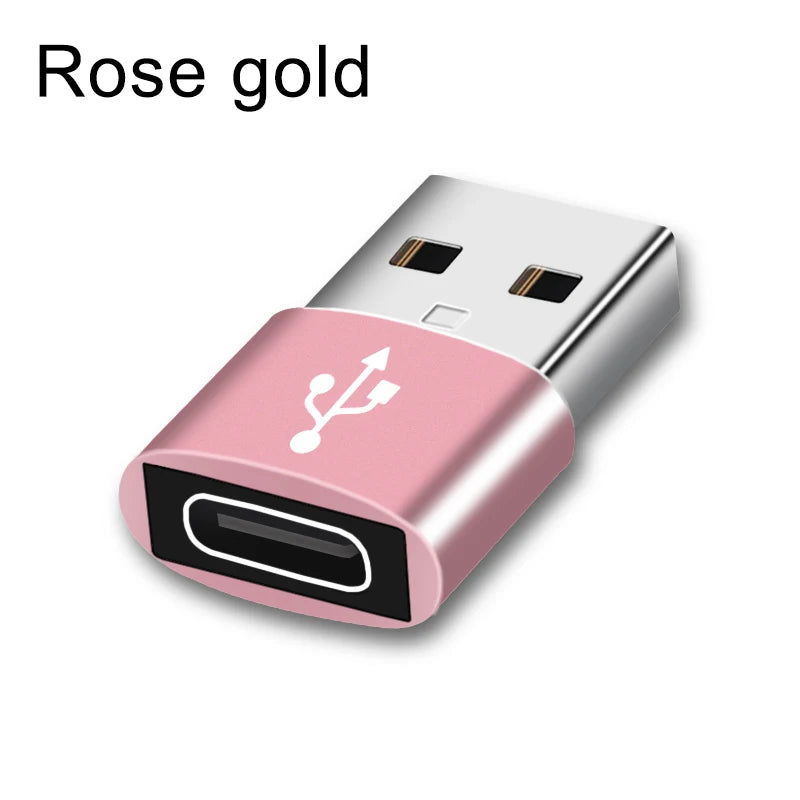 Type-C to USB Adapter - USB-C Female to USB-A Male Converter for Charging & Data Transfer | Compatible with Laptops, Car Chargers & PCs