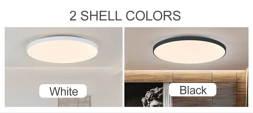 MARPOU Smart Ceiling Light LED - Dimmable Modern Ceiling Lamp with APP & Remote Control | 3 Size Options, 3000K-6500K Color Temperature, 20%-100% Brightness