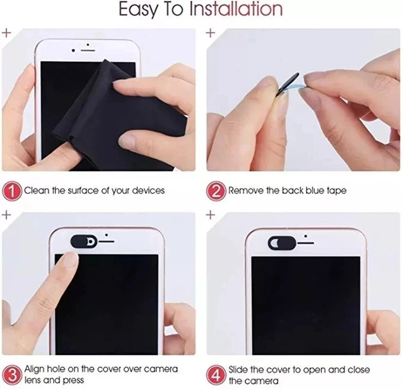 Ultra Thin Webcam Cover Slider – Privacy Protection Camera Cover for Laptop, Tablet & Phone