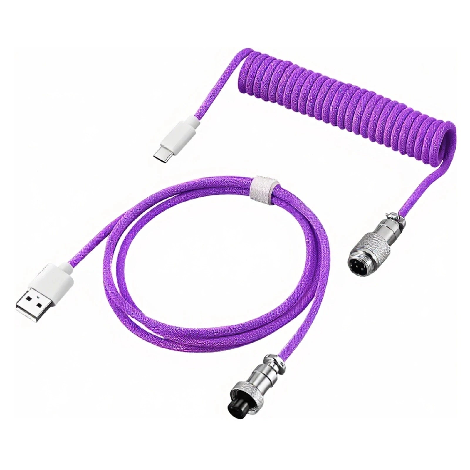 Mechanical Keyboard Coiled Cable USB Type-C – Aviator Connector Custom Keyboard Cable (Max 3A)