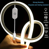 Saimili USB LED Neon Strip Light – Dimmable Touch Sensor Waterproof Flexible Silicone Light for Room & Outdoor Decor