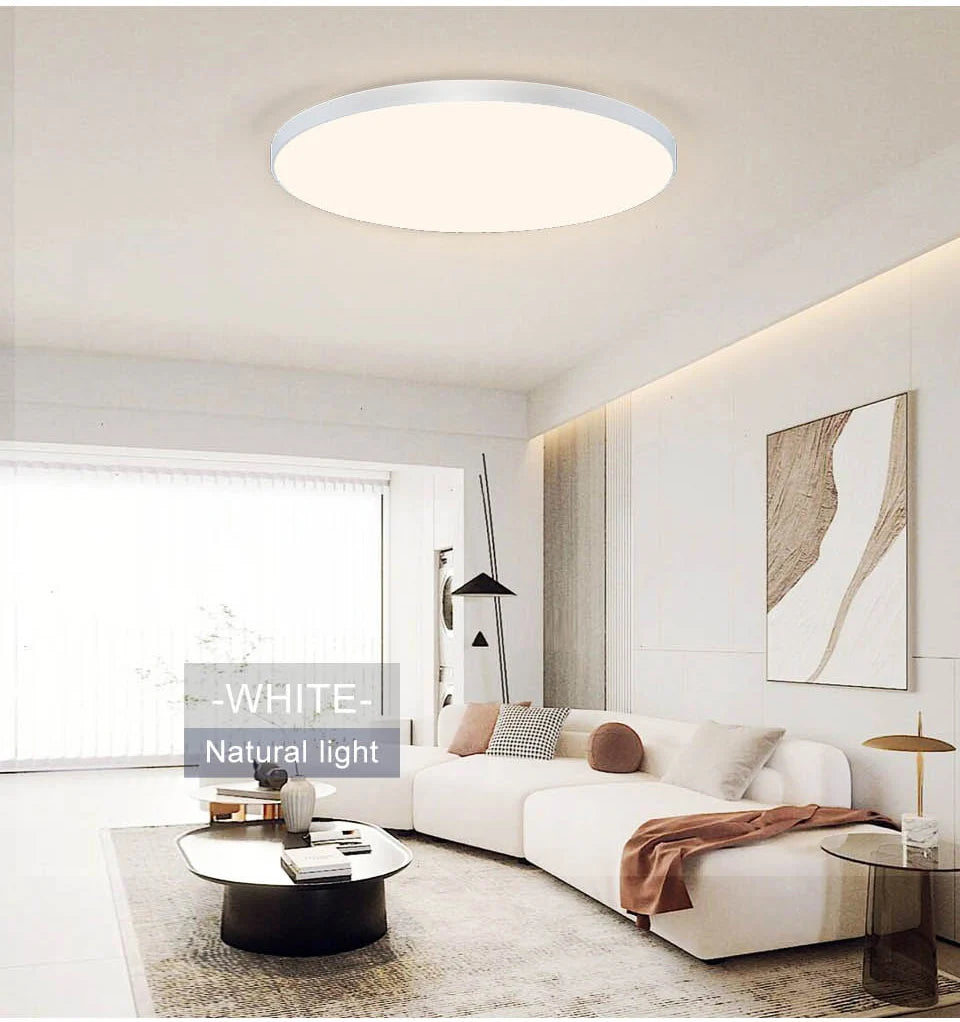 MARPOU Smart Ceiling Light LED - Dimmable Modern Ceiling Lamp with APP & Remote Control | 3 Size Options, 3000K-6500K Color Temperature, 20%-100% Brightness