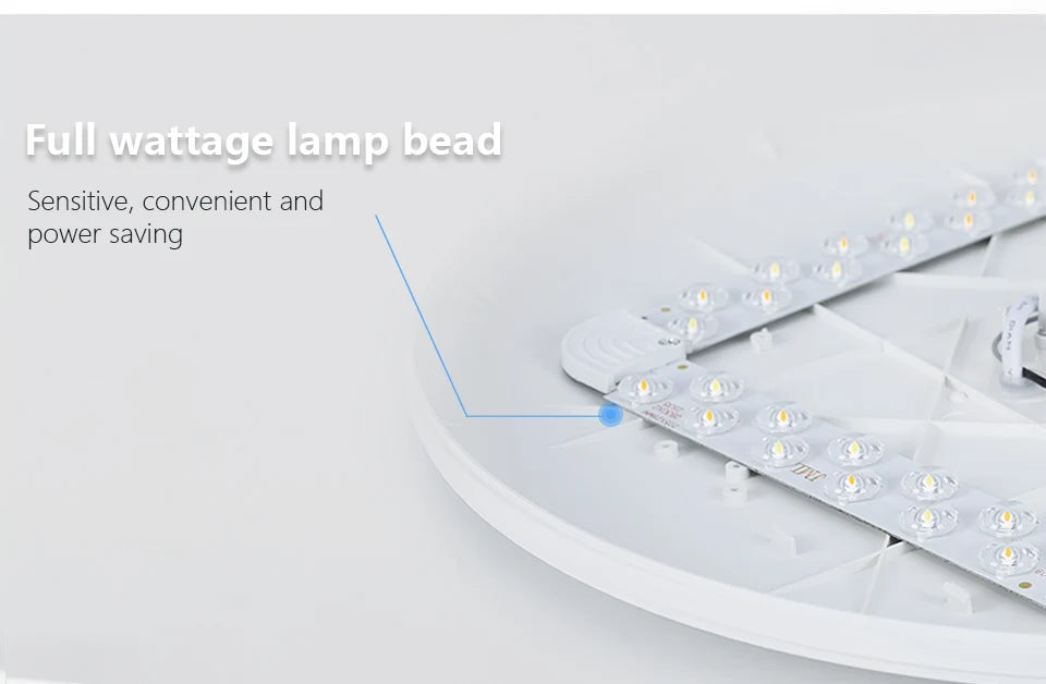 MARPOU Smart Ceiling Light LED - Dimmable Modern Ceiling Lamp with APP & Remote Control | 3 Size Options, 3000K-6500K Color Temperature, 20%-100% Brightness